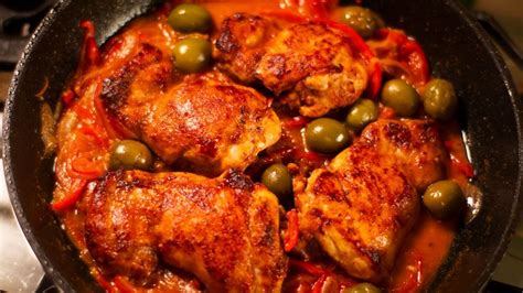 spanish chicken thighs recipe